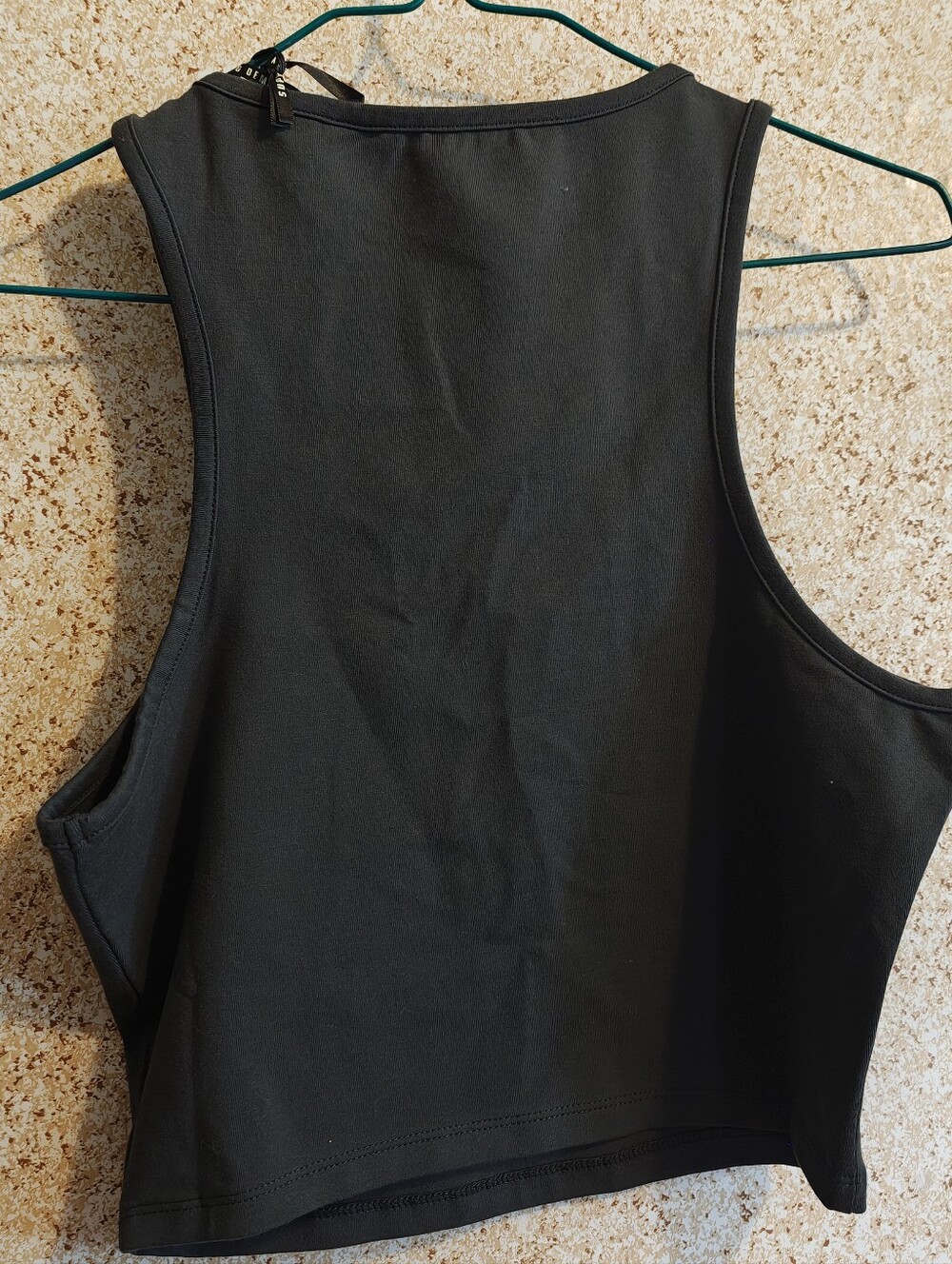 NWT Supply & Demand Crop Top Dark Grey With Embellishments Women XL - Picture 4 of 4